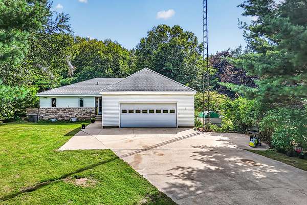 10 Acres of Recreational Land with Home for Sale in New Era, Michigan
