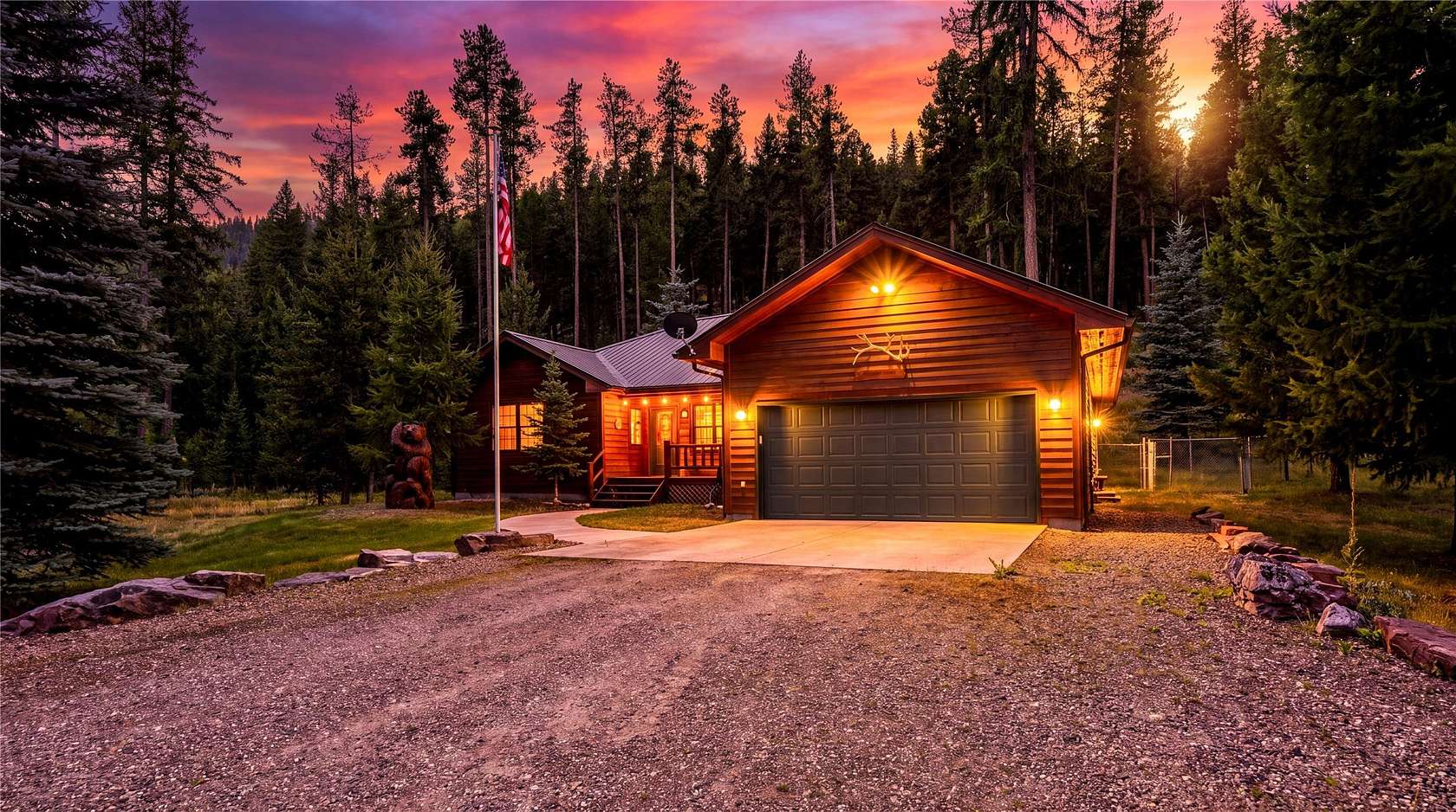 3.25 Acres of Land with Home for Sale in Seeley Lake, Montana