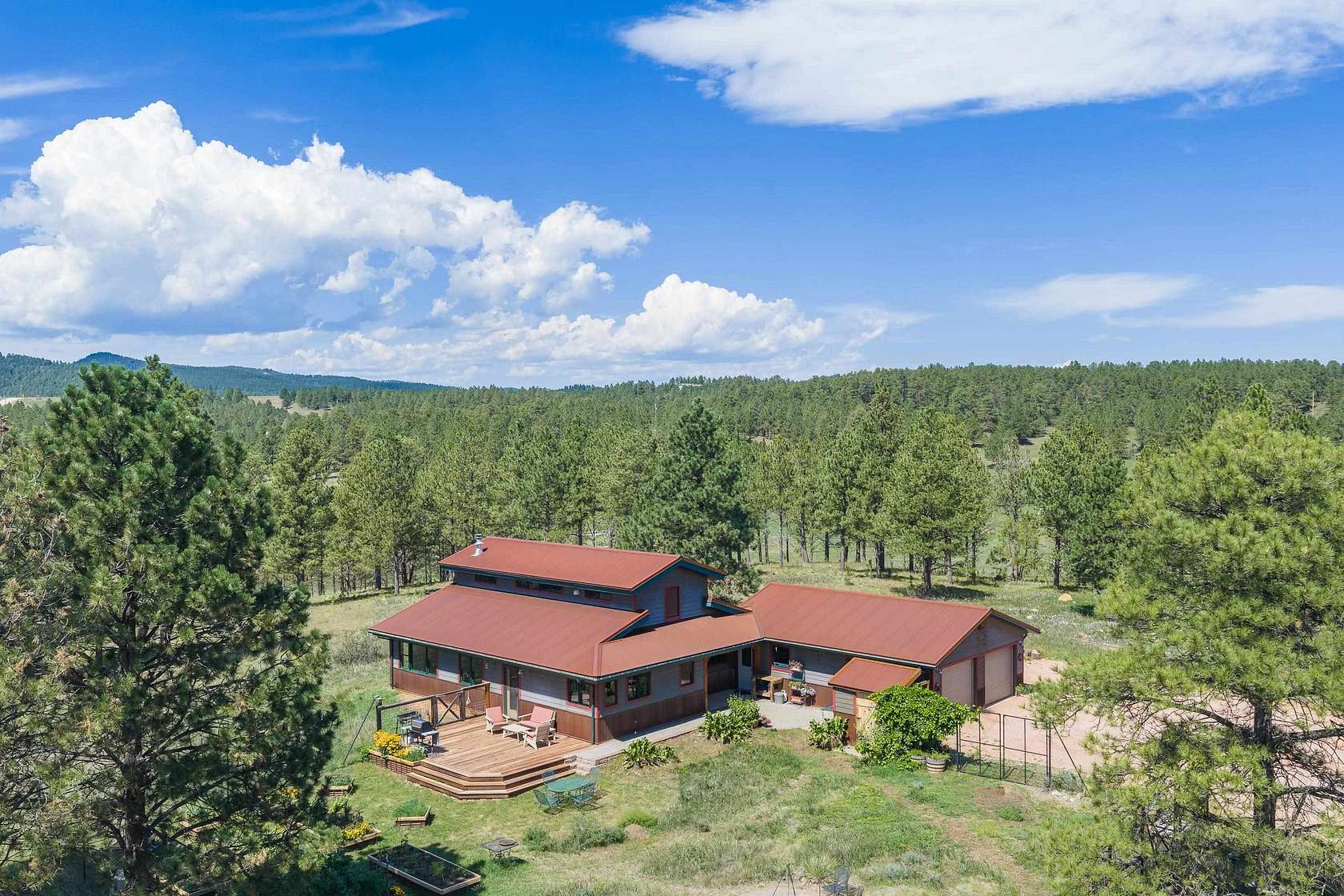 9.3 Acres of Land with Home for Sale in Hermosa, South Dakota