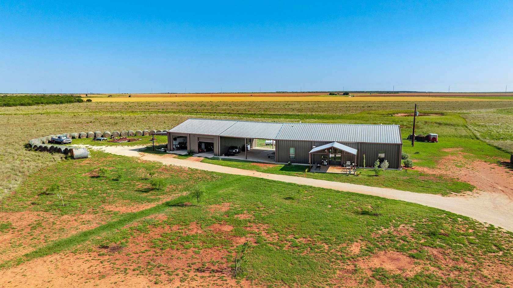 73.6 Acres of Agricultural Land with Home for Sale in Hamlin, Texas