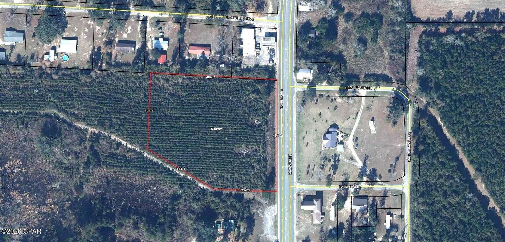 5 Acres of Commercial Land for Sale in Cottondale, Florida