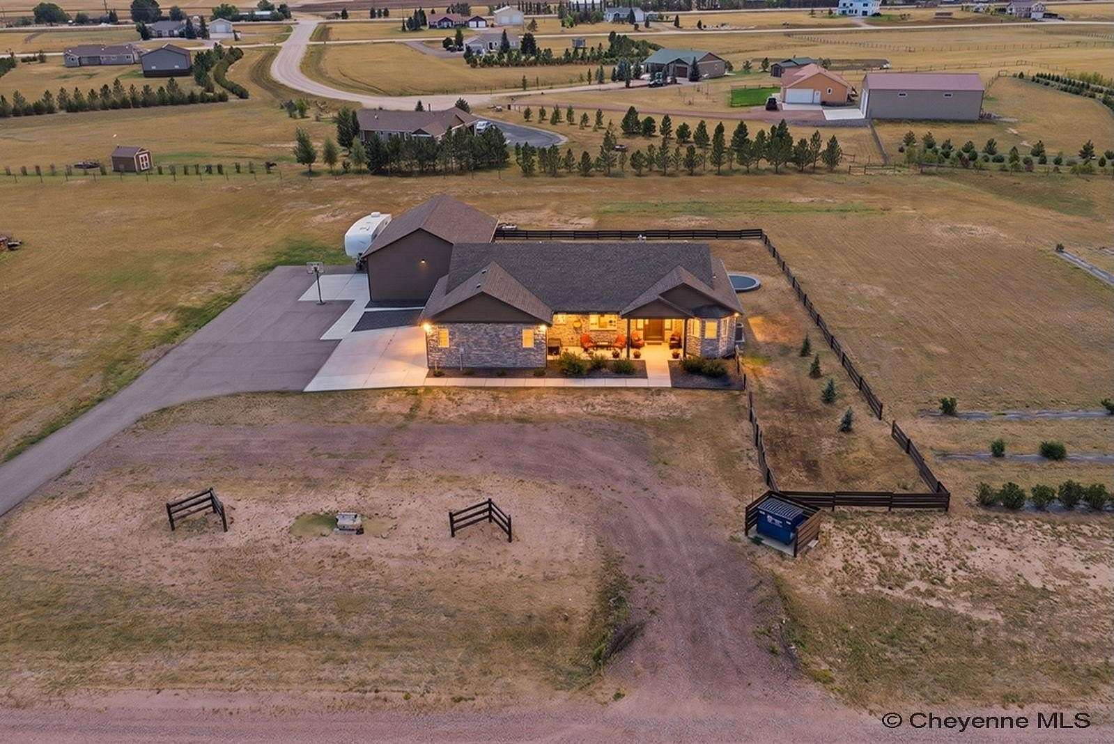 2.55 Acres of Land with Home for Sale in Cheyenne, Wyoming