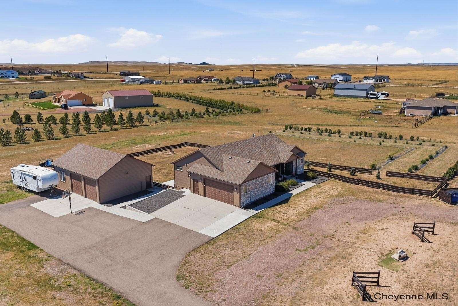 2.55 Acres of Land with Home for Sale in Cheyenne, Wyoming