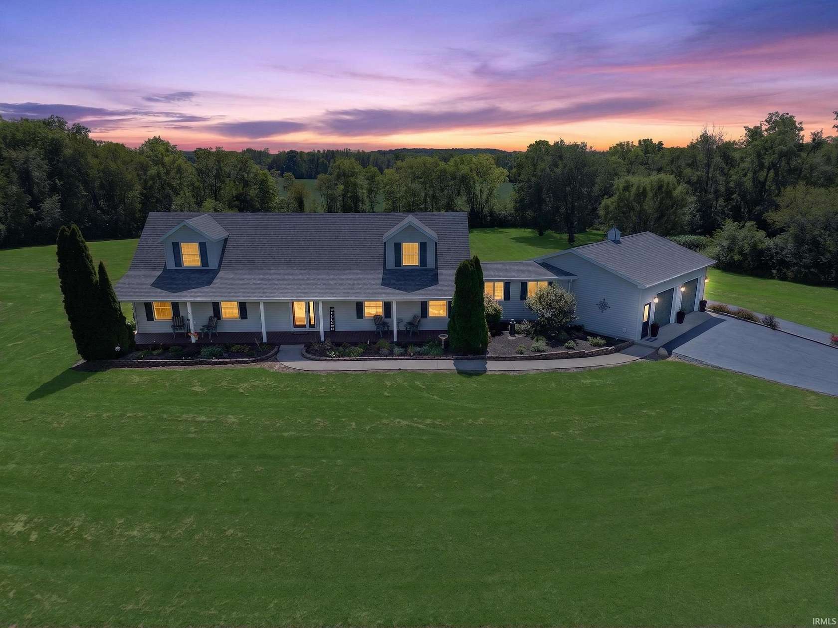 10.5 Acres of Recreational Land with Home for Sale in La Fontaine, Indiana