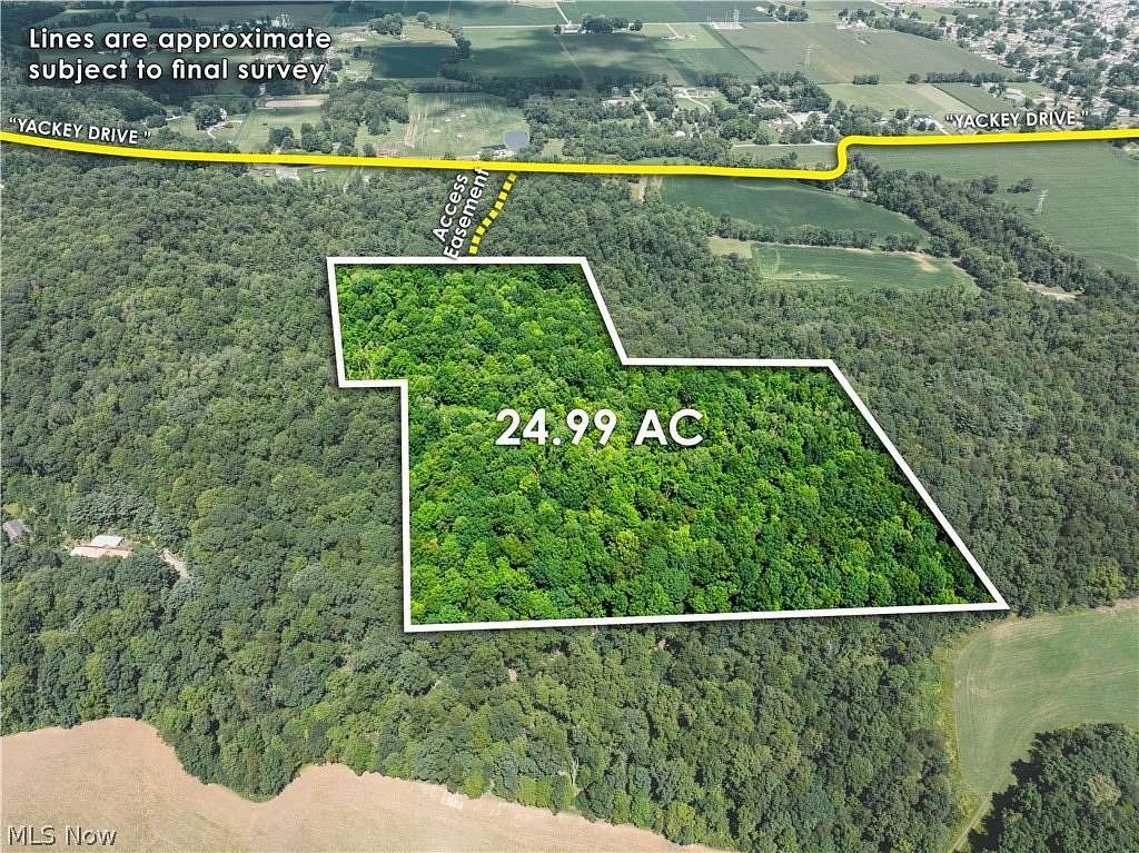 25 Acres of Recreational Land with Home for Auction in Strasburg, Ohio