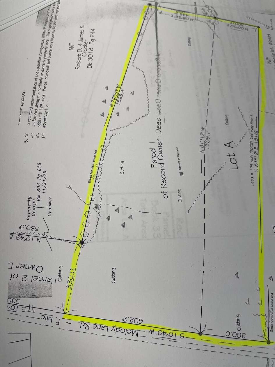 39 Acres of Recreational & Residential Land for Sale in Saint Albans, Maine