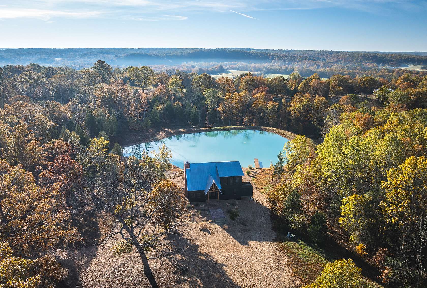 47 Acres of Recreational Land with Home for Sale in Steelville, Missouri