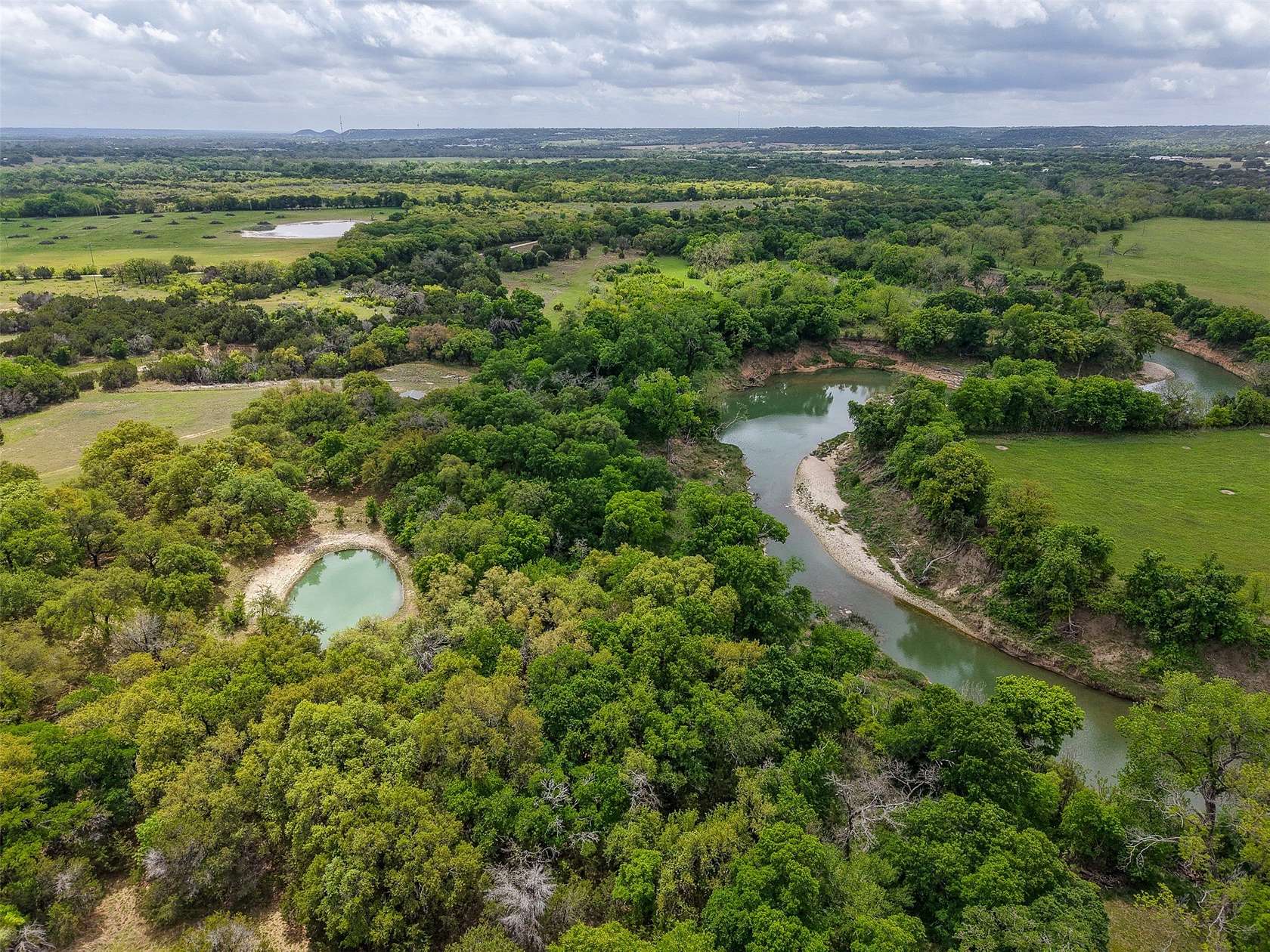 18.5 Acres of Land with Home for Sale in Meridian, Texas