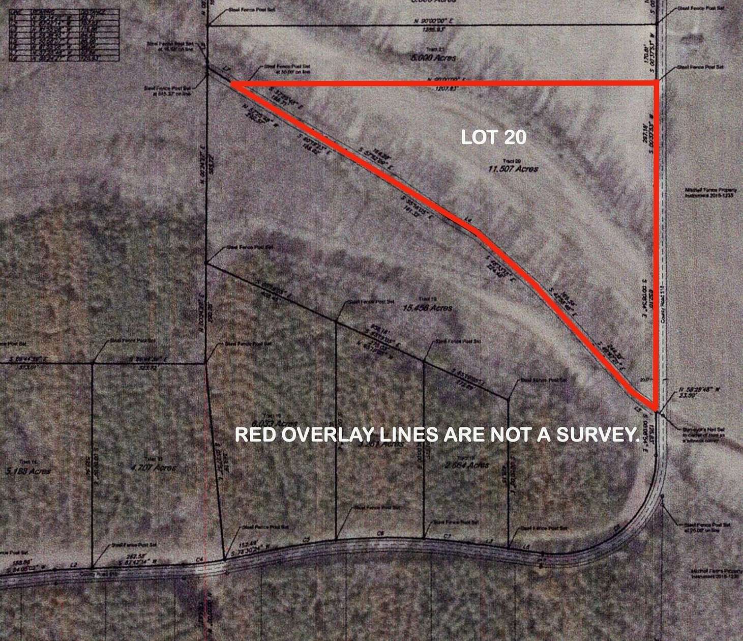11.5 Acres of Land for Sale in Rienzi, Mississippi