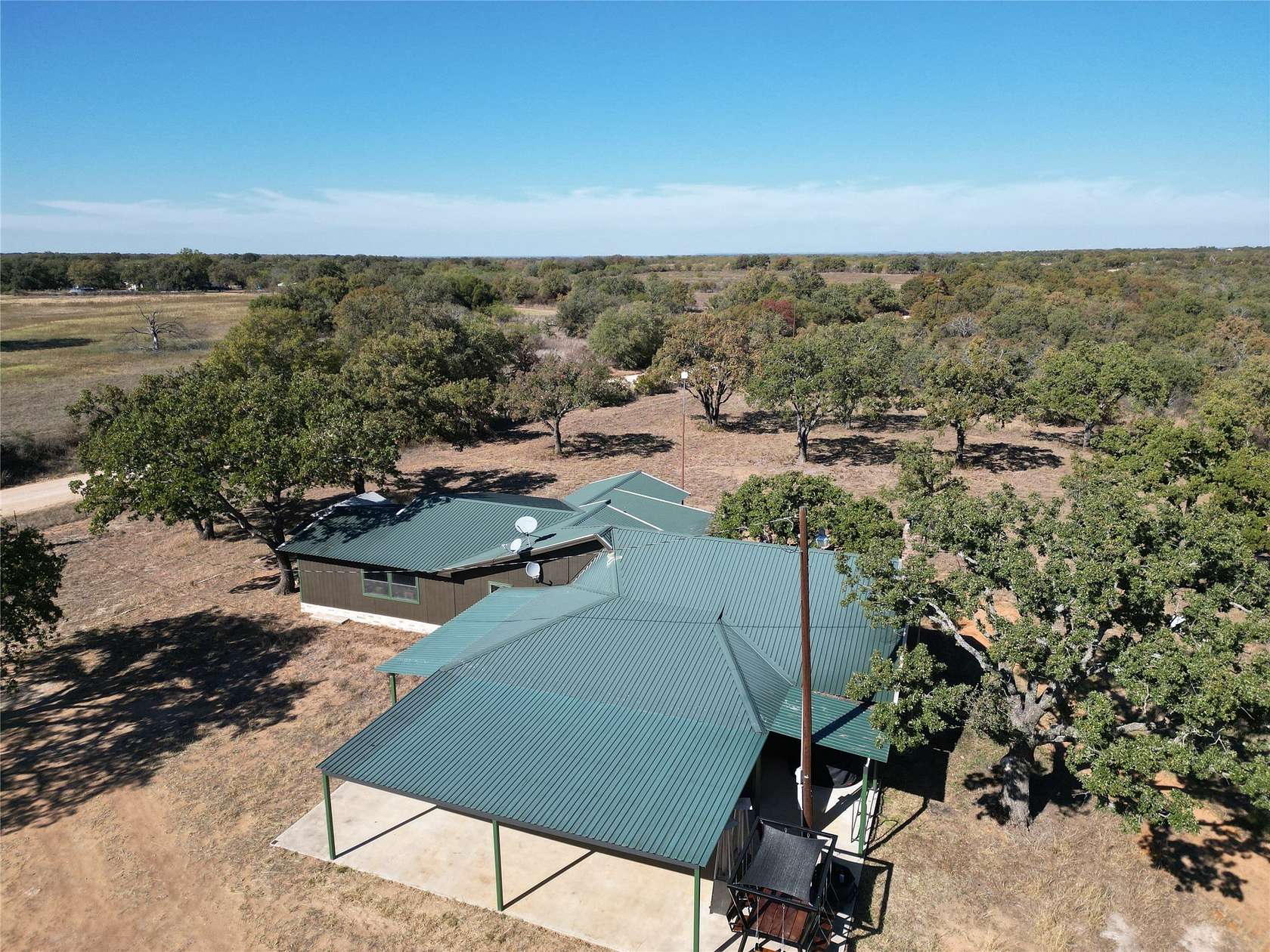 166 Acres of Recreational Land with Home for Sale in Brownwood, Texas