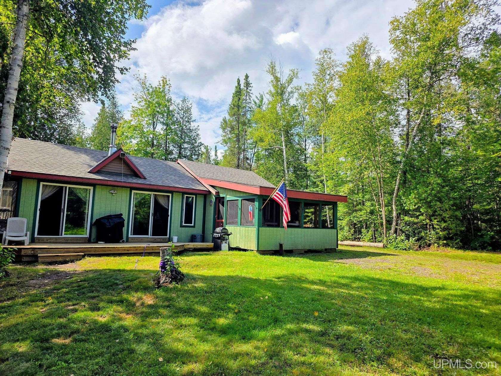 77 Acres of Recreational Land with Home for Sale in Gwinn, Michigan