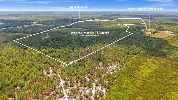 180 Acres of Recreational & Residential Land for Sale in White Oak, North Carolina