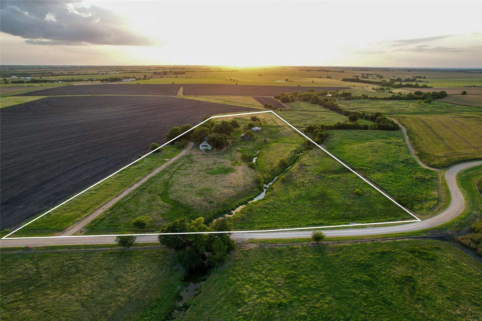 9 Acres of Land with Home for Sale in Holland, Texas