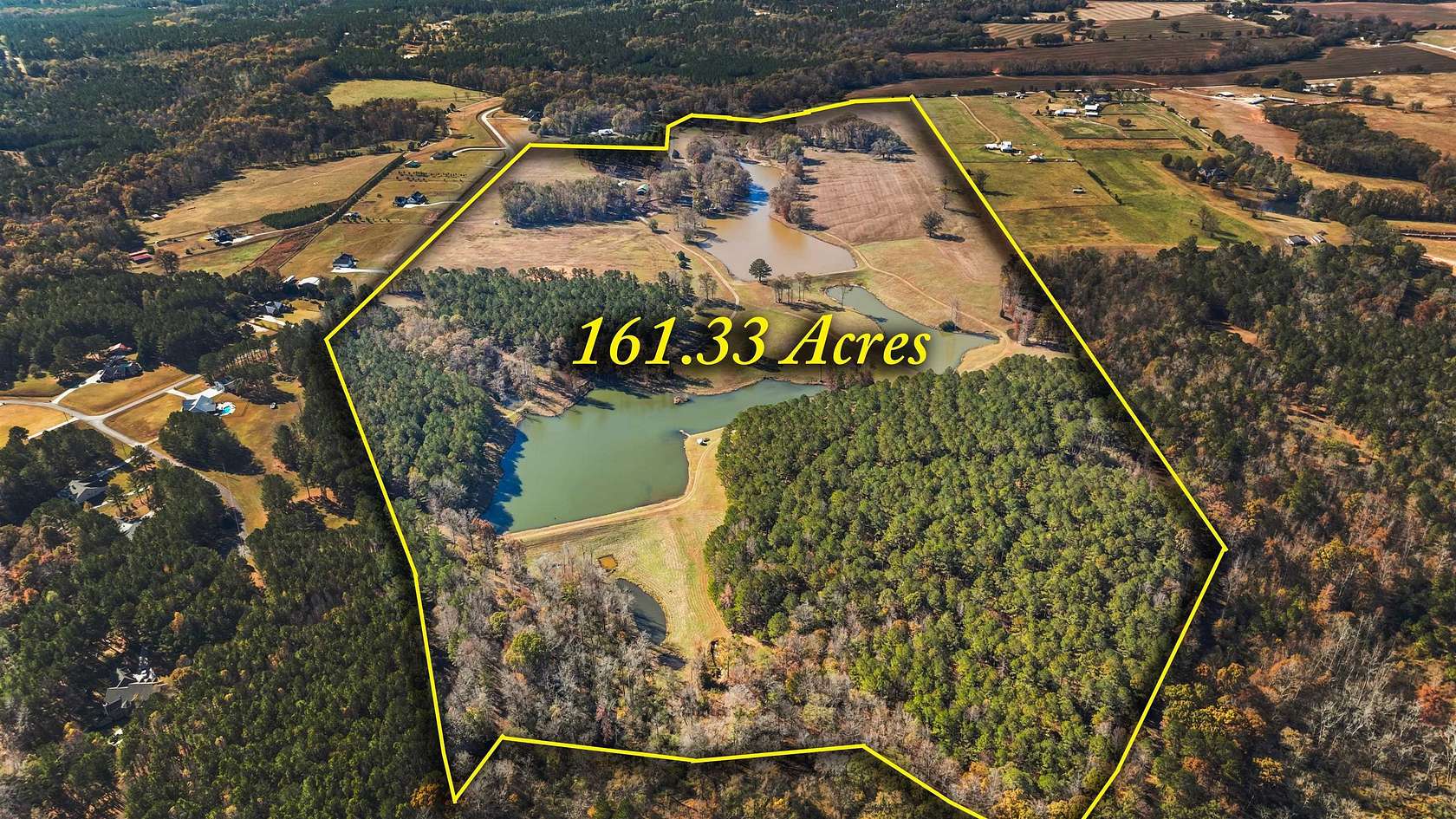161 Acres of Land with Home for Sale in Madison, Georgia