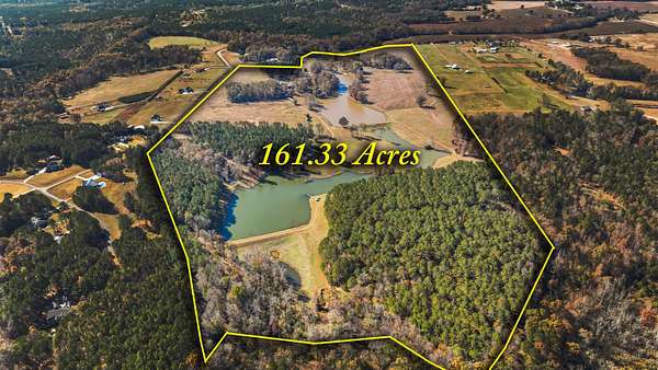 161 Acres of Land with Home for Sale in Madison, Georgia