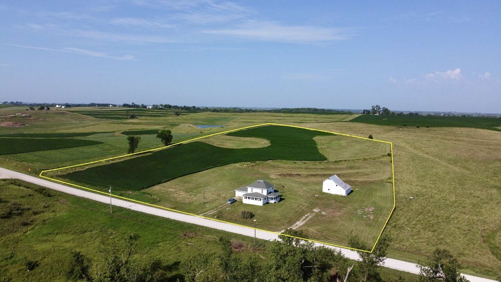 9.6 Acres of Land with Home for Sale in Villisca, Iowa