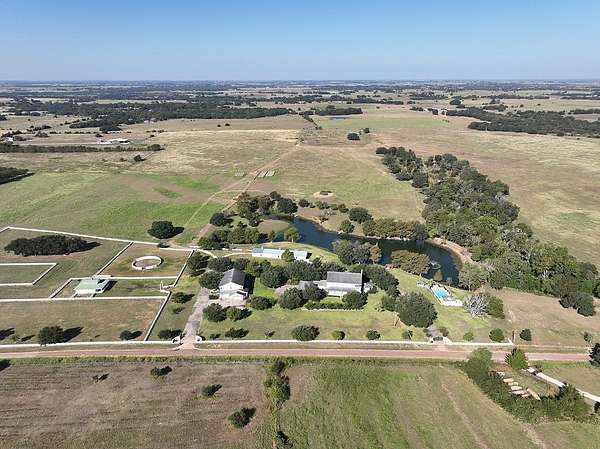 100 Acres of Land with Home for Sale in Weimar, Texas