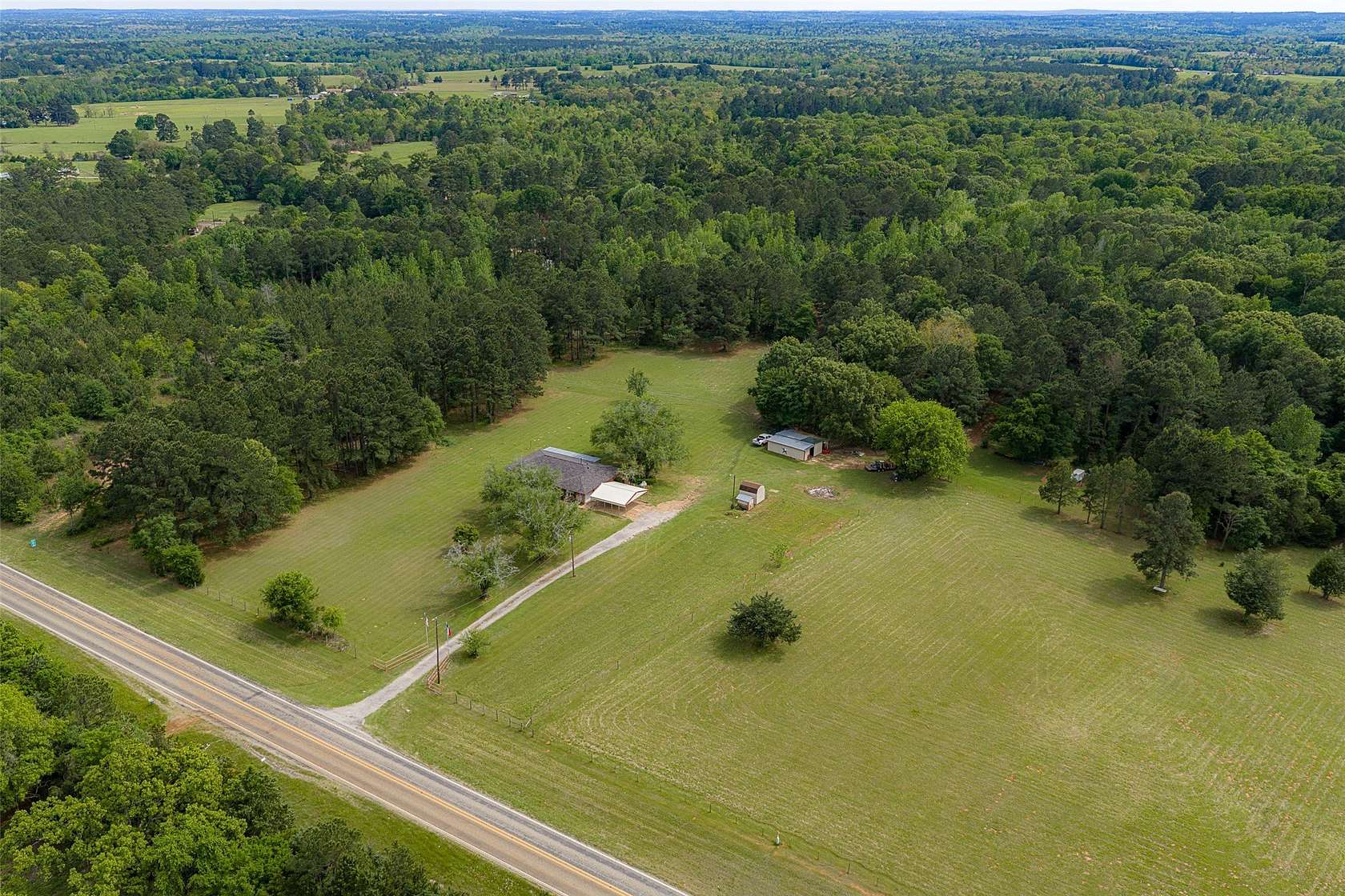 34 Acres of Recreational Land with Home for Sale in Elkhart, Texas