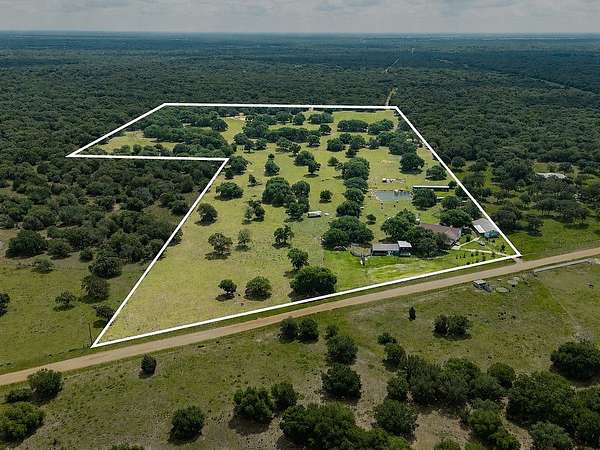 48 Acres of Land with Home for Sale in Hallettsville, Texas