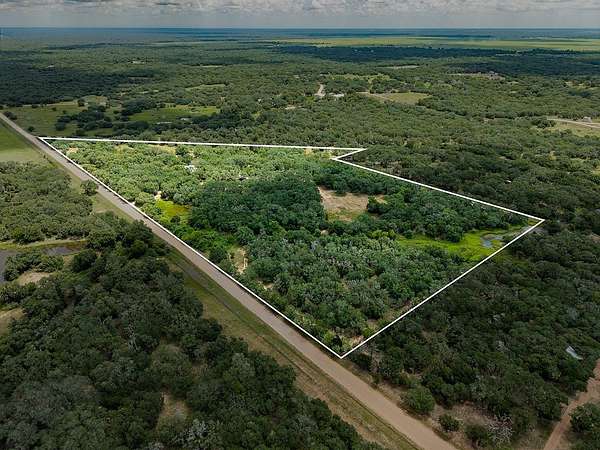 20.6 Acres of Land with Home for Sale in Hallettsville, Texas