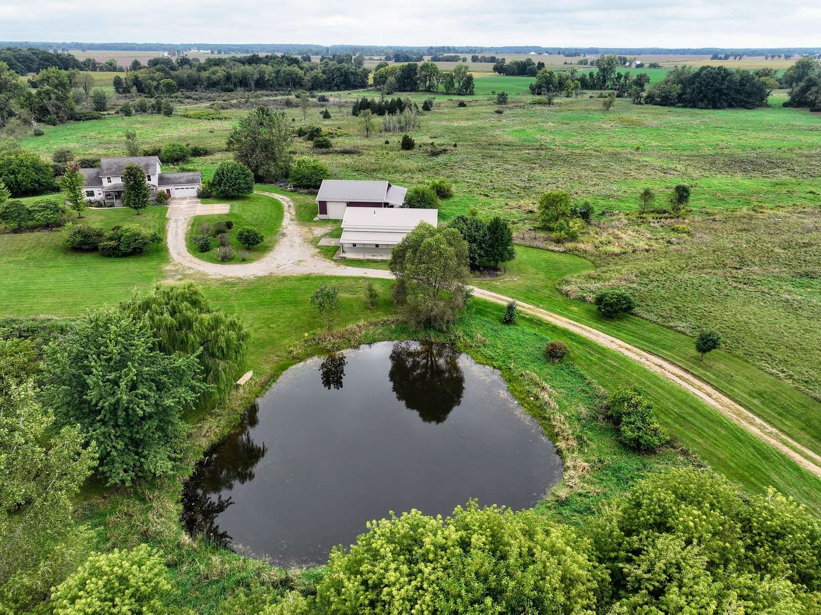 59 Acres of Land with Home for Sale in Coldwater, Michigan