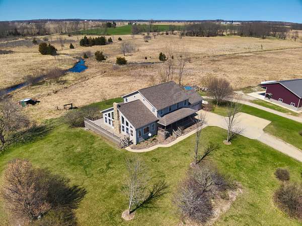 59 Acres of Land with Home for Sale in Coldwater, Michigan