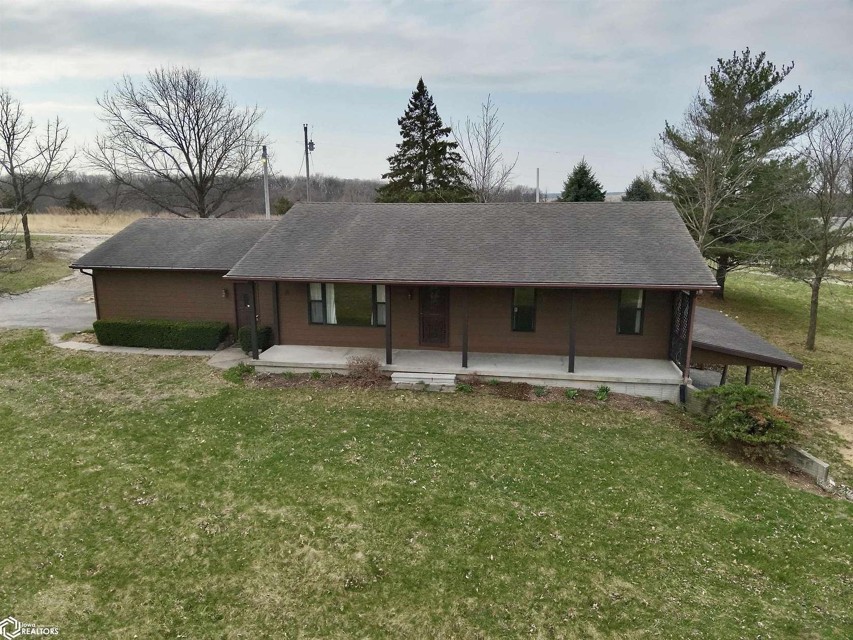25.3 Acres of Land with Home for Sale in Lacona, Iowa