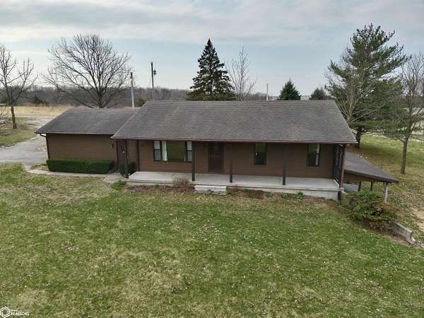 25.3 Acres of Land with Home for Sale in Lacona, Iowa