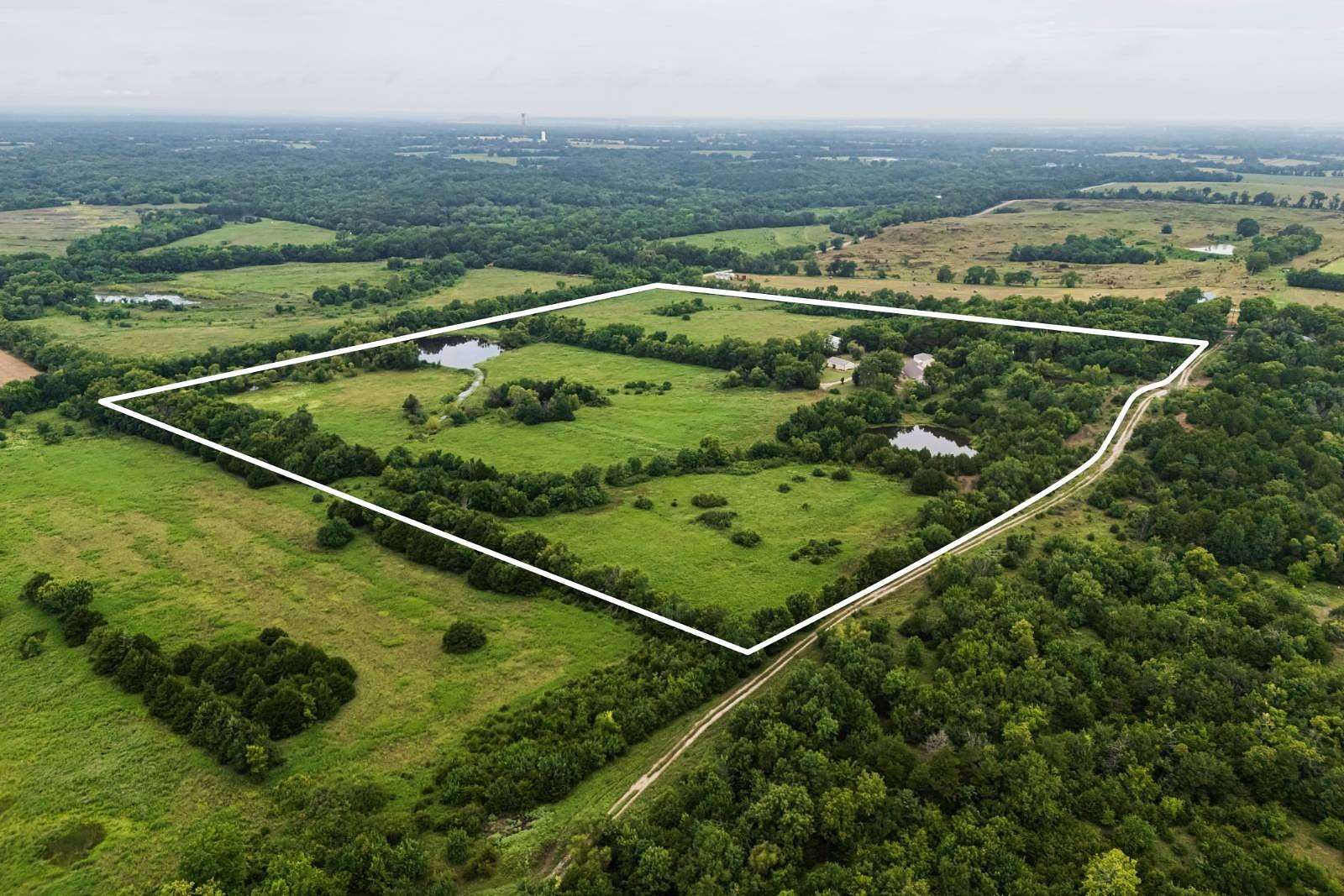 37.7 Acres of Land with Home for Sale in Mound Valley, Kansas