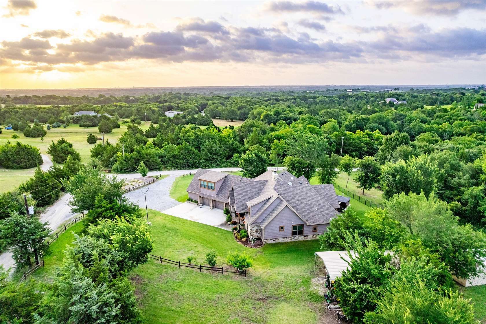 5.3 Acres of Land with Home for Sale in Celina, Texas