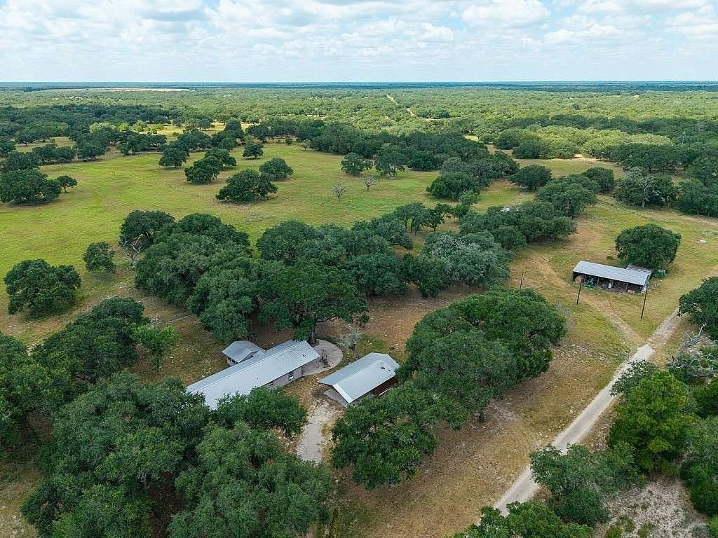 33.2 Acres of Recreational Land with Home for Sale in Hallettsville, Texas