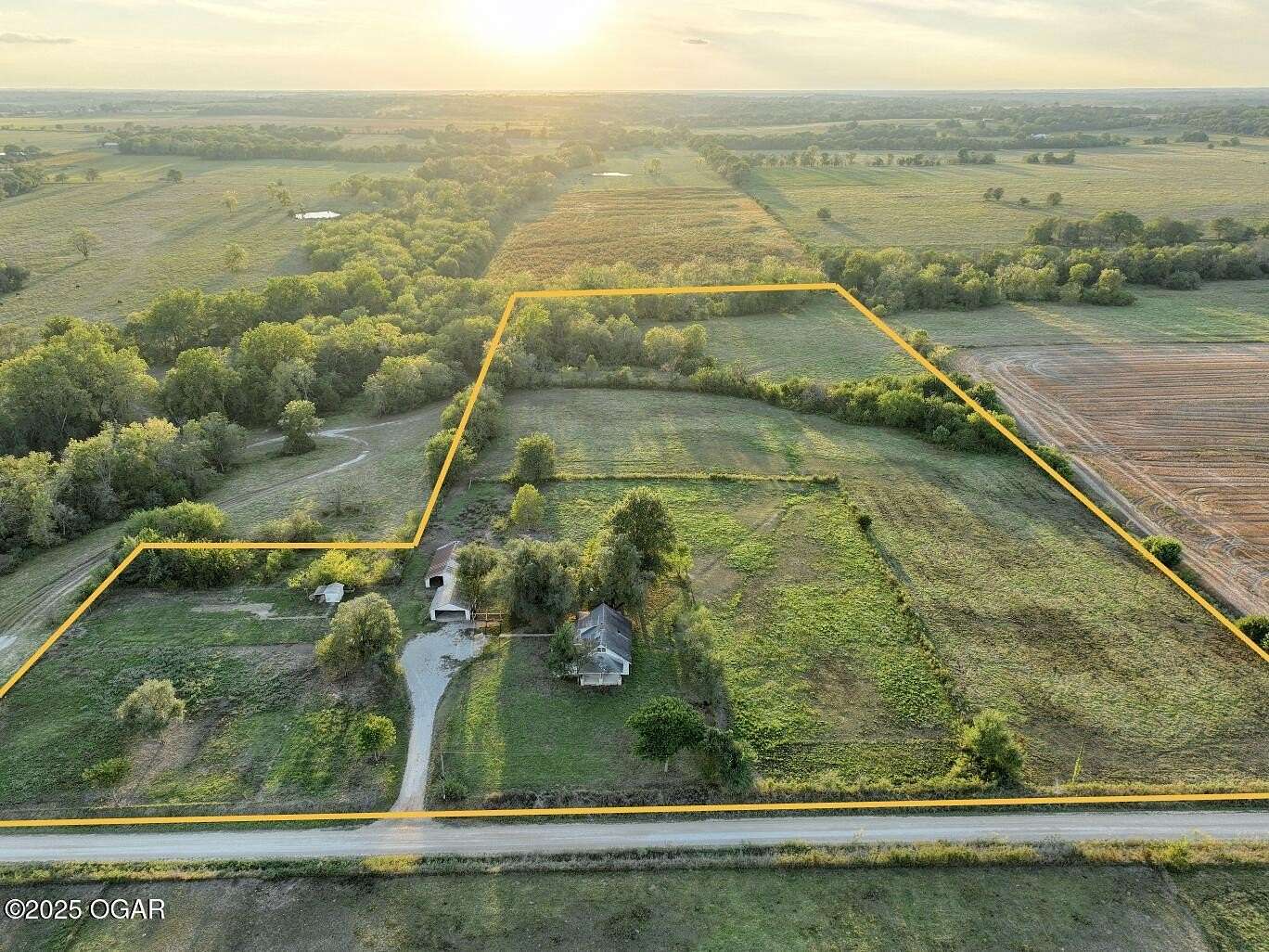 8.17 Acres of Land with Home for Sale in Jerico Springs, Missouri