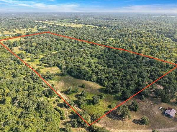48 Acres of Recreational Land with Home for Sale in Bryan, Texas