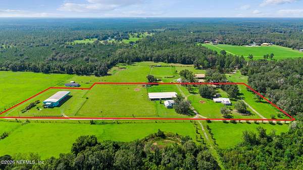 9.5 Acres of Land with Home for Sale in Glen St. Mary, Florida
