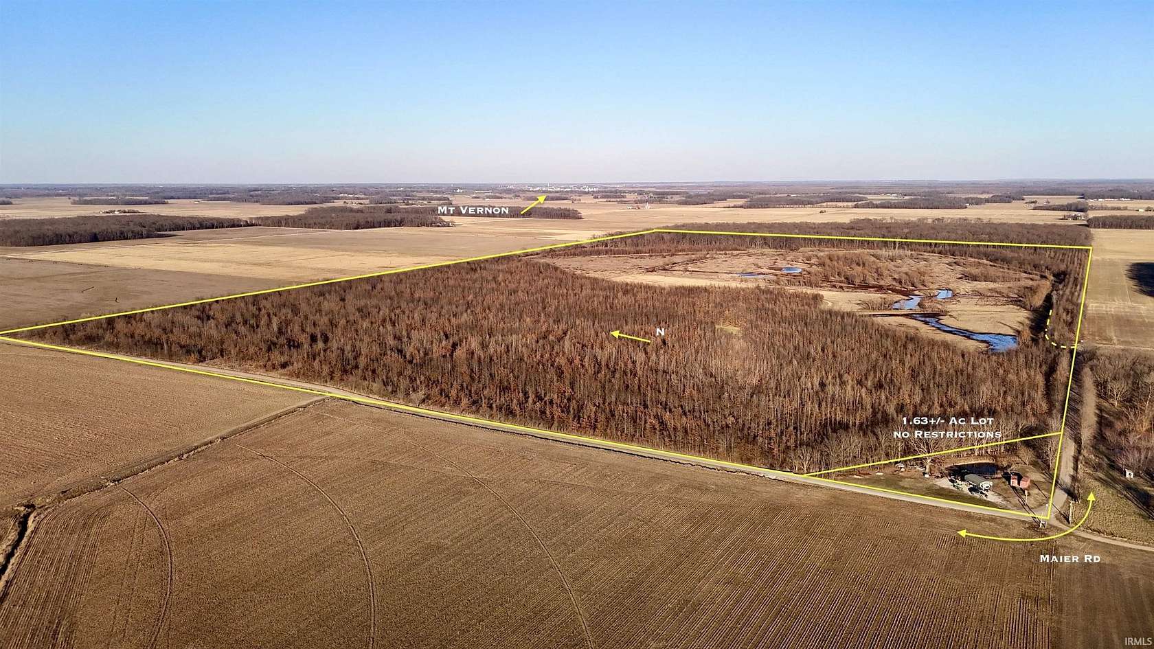 240 Acres of Recreational Land for Sale in Mount Vernon, Indiana
