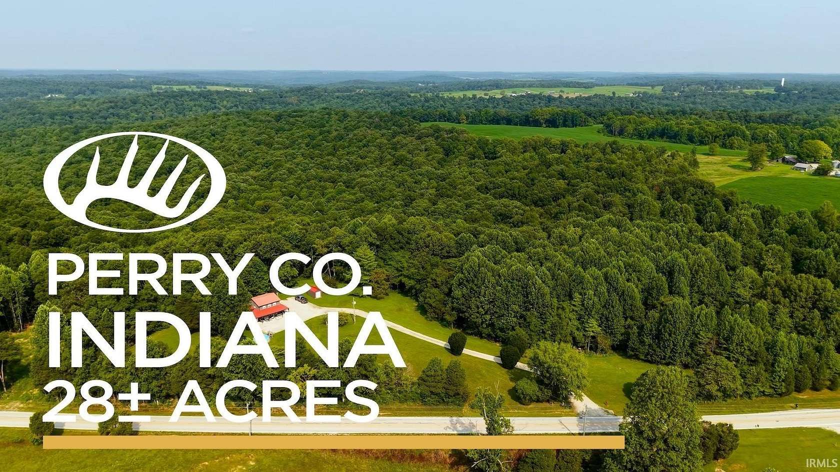 28 Acres of Recreational Land with Home for Sale in Mount Pleasant, Indiana