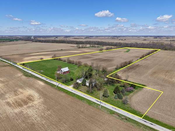 30.7 Acres of Land with Home for Sale in Jamestown, Indiana