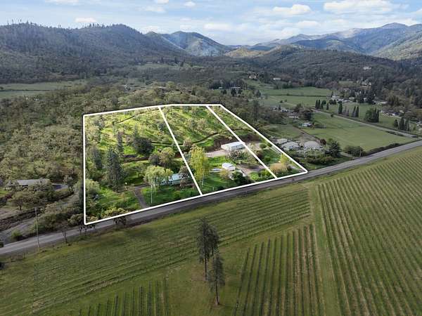 4.22 Acres of Land with Home for Sale in Talent, Oregon