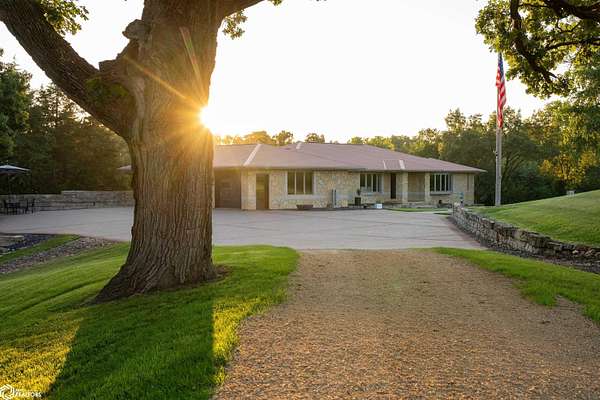 54 Acres of Recreational Land with Home for Sale in La Motte, Iowa