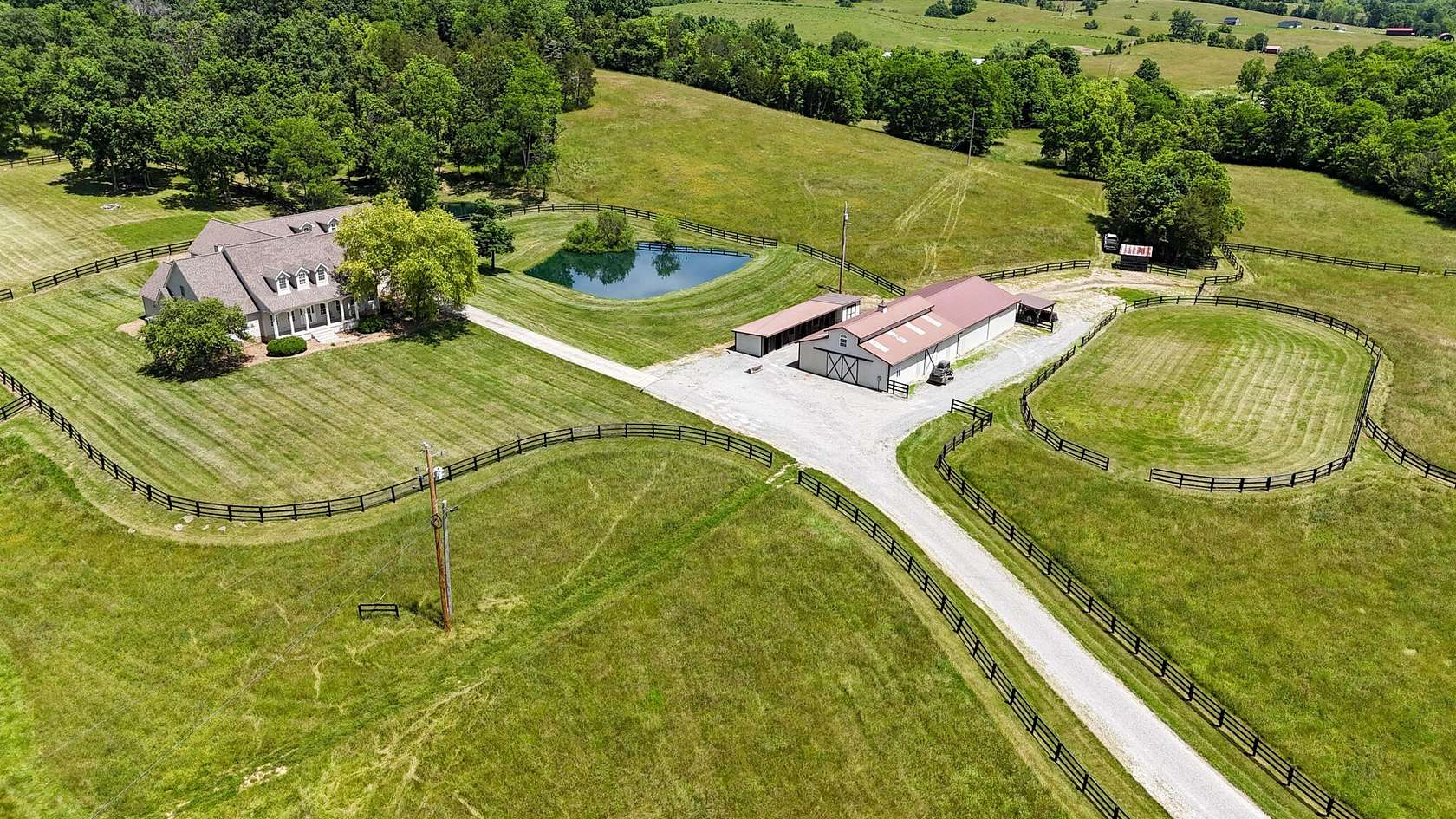 148 Acres of Land with Home for Sale in Sadieville, Kentucky