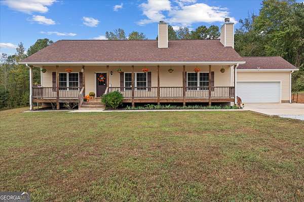 6.46 Acres of Land with Home for Sale in Roopville, Georgia