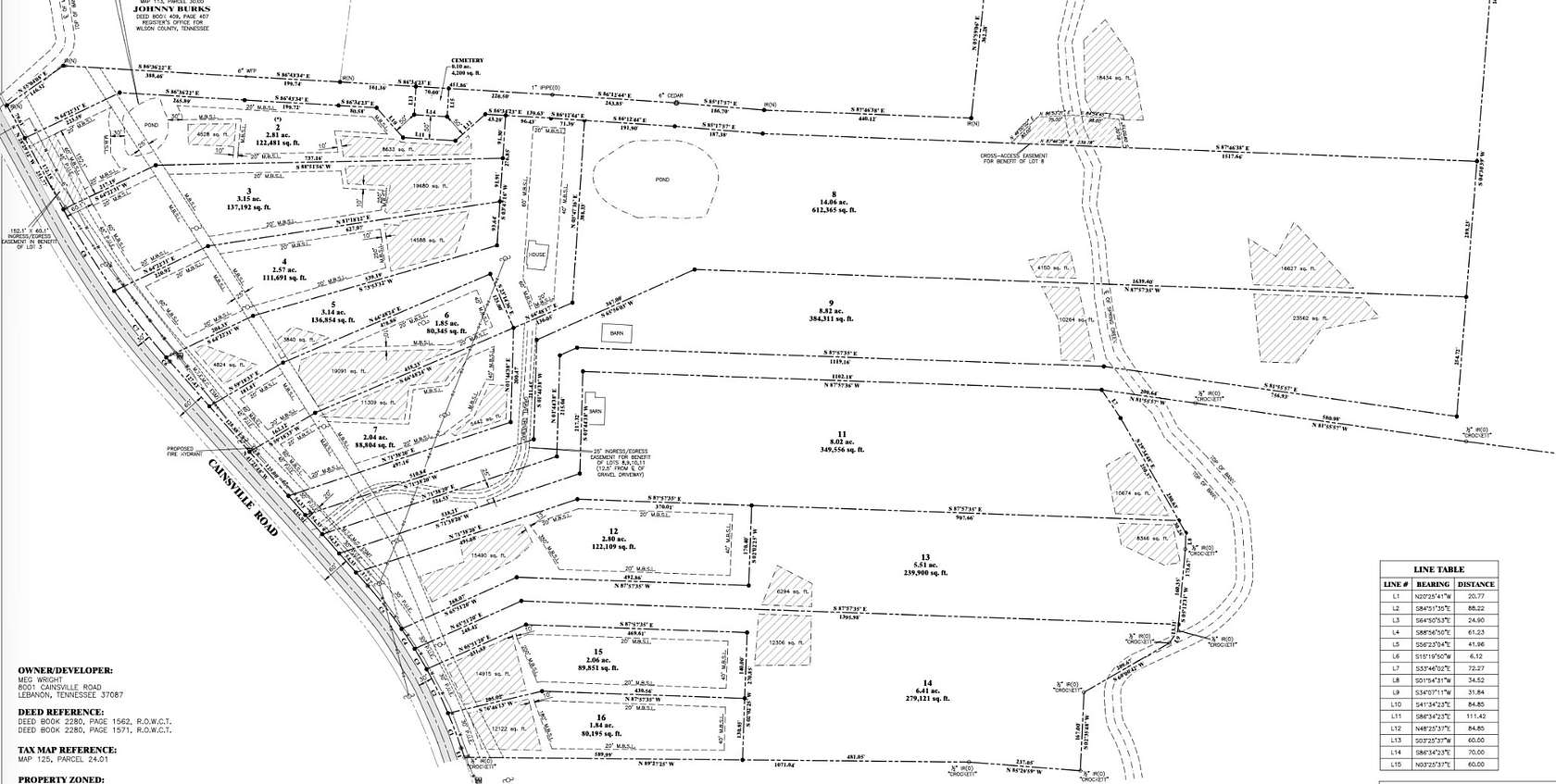 8.82 Acres of Land for Sale in Lebanon, Tennessee