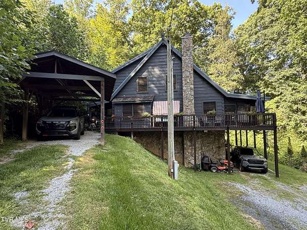3.49 Acres of Land with Home for Sale in Roan Mountain, Tennessee