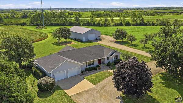 4.77 Acres of Land with Home for Sale in Topeka, Kansas
