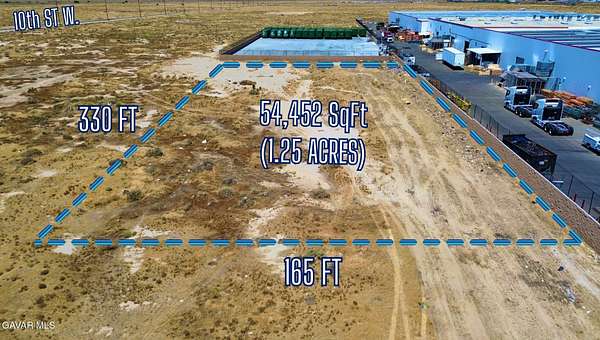 1.25 Acres of Commercial Land for Sale in Lancaster, California