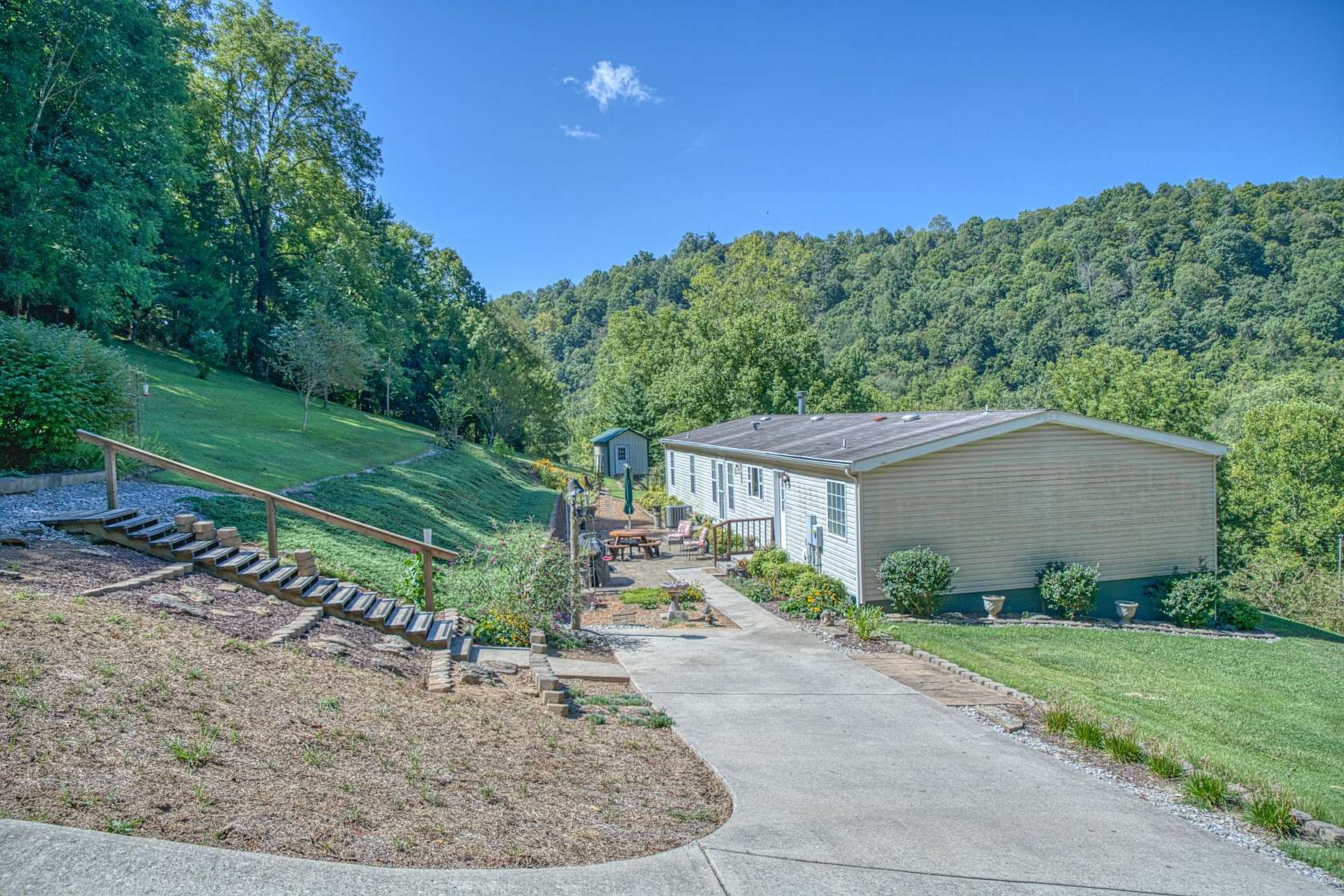 25.1 Acres of Recreational Land with Home for Sale in Celina, Tennessee