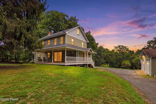 12.1 Acres of Land with Home for Sale in Hawley, Pennsylvania