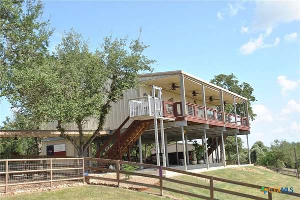 6.87 Acres of Land with Home for Sale in Nursery, Texas