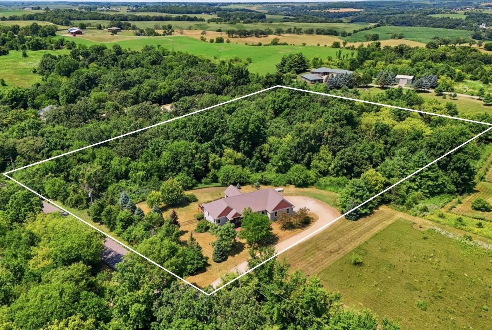 4 Acres of Land with Home for Sale in Monticello, Wisconsin