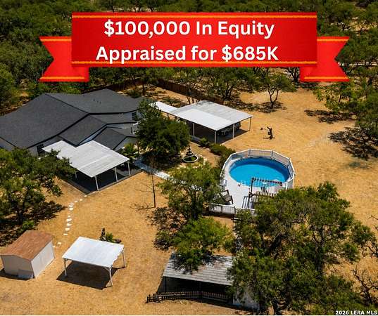 5.15 Acres of Land with Home for Sale in Lytle, Texas
